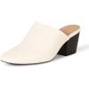 imageAmazon Essentials Womens Square Toe Backless Mule NonSlipOffwhite