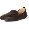 imageAmazon Essentials Womens Square Toe Soft SlipOn LoaferBlack Faux Leather