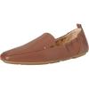 imageAmazon Essentials Womens Square Toe Soft SlipOn LoaferChestnut Brown Faux Leather
