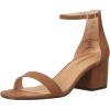 imageAmazon Essentials Womens Two Strap Ankle Strap Block Heel SandalBrown