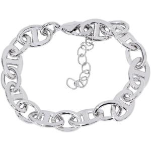 imageAmazon Essentials 14K Gold or Rhodium Plated Mariner Link BraceletSilver