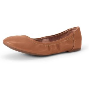 imageAmazon Essentials Womens Belice Comfortable SlipOn Ballet Flats ShoesCamel