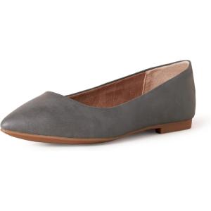 imageAmazon Essentials Womens PointedToe Ballet FlatsCharcoal