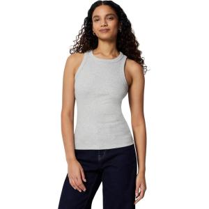 imageAmazon Essentials Womens SlimFit High Neck Ribbed TankLight Grey Heather