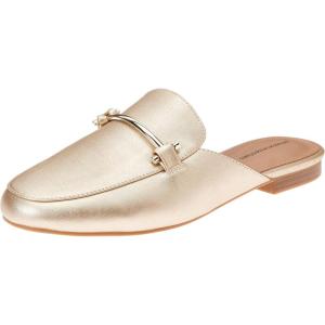imageAmazon Essentials Womens Slip On Buckle Mule BacklessGold