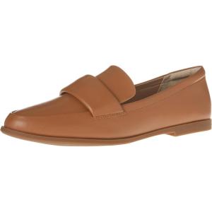 imageAmazon Essentials Womens Soft Almond Toe LoaferCamel Faux Leather