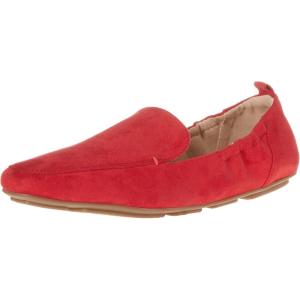 imageAmazon Essentials Womens Square Toe Soft SlipOn LoaferRed Microsuede