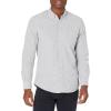 imageAmazon Essentials Mens ButtonDown Long Sleeve Casual Pocket Oxford ShirtGrey