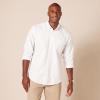 imageAmazon Essentials Mens ButtonDown Long Sleeve Casual Pocket Oxford ShirtWhite