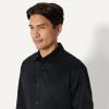 imageAmazon Essentials Mens Slim Fit Long Sleeve Wrinkle Resistant Stretch Dress ShirtBlack