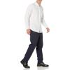 imageAmazon Essentials Mens Slim Fit Long Sleeve Wrinkle Resistant Stretch Dress ShirtLavender Windowpane