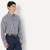 imageAmazon Essentials Mens Slim Fit Long Sleeve Wrinkle Resistant Stretch Dress ShirtWhite Gingham