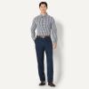 imageAmazon Essentials Mens Slim Fit Long Sleeve Wrinkle Resistant Stretch Dress ShirtWhite Gingham