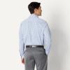 imageAmazon Essentials Mens Slim Fit Long Sleeve Wrinkle Resistant Stretch Dress ShirtWhite Grid Check