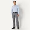 imageAmazon Essentials Mens Slim Fit Long Sleeve Wrinkle Resistant Stretch Dress ShirtWhite Grid Check