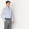 imageAmazon Essentials Mens Slim Fit Long Sleeve Wrinkle Resistant Stretch Dress ShirtWhite Grid Check
