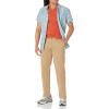 imageAmazon Essentials Mens StraightFit Casual Stretch Chino PantDark Khaki Brown