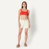 imageAmazon Essentials Womens Squareneck Swim Bikini TopBright Poppy Red
