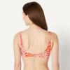 imageAmazon Essentials Womens Squareneck Swim Bikini TopBright Poppy Red Folk Floral