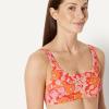 imageAmazon Essentials Womens Squareneck Swim Bikini TopBright Poppy Red Folk Floral