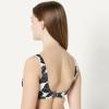 imageAmazon Essentials Womens Squareneck Swim Bikini TopCream Black Floral