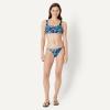 imageAmazon Essentials Womens Squareneck Swim Bikini TopDeep Blue Paisley