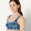 imageAmazon Essentials Womens Squareneck Swim Bikini TopDeep Blue Paisley