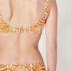 imageAmazon Essentials Womens Squareneck Swim Bikini TopRust Orange Abstract Palms