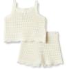 imageAmazon Essentials x Sofia Grainge Mommy amp Me Cotton Crochet Sweaters amp Tank SetsIvory