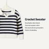 imageAmazon Essentials x Sofia Grainge Mommy amp Me Cotton Crochet Sweaters amp Tank SetsIvory Navy Polo Stripe