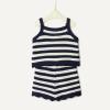 imageAmazon Essentials x Sofia Grainge Mommy amp Me Cotton Crochet Sweaters amp Tank SetsIvory Navy Polo Stripe