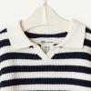 imageAmazon Essentials x Sofia Grainge Mommy amp Me Cotton Crochet Sweaters amp Tank SetsIvory Navy Polo Stripe
