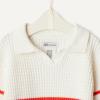 imageAmazon Essentials x Sofia Grainge Mommy amp Me Cotton Crochet Sweaters amp Tank SetsIvory Red Placed Thin Stripe