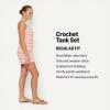imageAmazon Essentials x Sofia Grainge Mommy amp Me Cotton Crochet Sweaters amp Tank SetsIvory Red Uneven Stripe