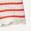 imageAmazon Essentials x Sofia Grainge Mommy amp Me Cotton Crochet Sweaters amp Tank SetsIvory Red Uneven Stripe