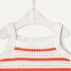 imageAmazon Essentials x Sofia Grainge Mommy amp Me Cotton Crochet Sweaters amp Tank SetsIvory Red Uneven Stripe