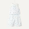 imageAmazon Essentials x Sofia Grainge Toddlers and Baby Girls Cotton Sateen Sleeveless Top and Pants Play SetIvory Blue Floral