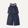 imageAmazon Essentials x Sofia Grainge Toddlers and Baby Girls Cotton Sateen Sleeveless Top and Pants Play SetNavy