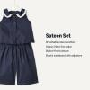 imageAmazon Essentials x Sofia Grainge Toddlers and Baby Girls Cotton Sateen Sleeveless Top and Pants Play SetNavy