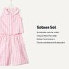 imageAmazon Essentials x Sofia Grainge Toddlers and Baby Girls Cotton Sateen Sleeveless Top and Pants Play SetPink Big Gingham