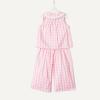 imageAmazon Essentials x Sofia Grainge Toddlers and Baby Girls Cotton Sateen Sleeveless Top and Pants Play SetPink Big Gingham