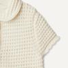 imageAmazon Essentials x Sofia Grainge Toddlers and Baby Girls Cotton Short Sleeve Button Front Sweater with Peter Pan CollarIvory