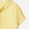 imageAmazon Essentials x Sofia Grainge Toddlers and Baby Girls Cotton Short Sleeve Button Front Sweater with Peter Pan CollarLight Yellow