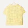 imageAmazon Essentials x Sofia Grainge Toddlers and Baby Girls Cotton Short Sleeve Button Front Sweater with Peter Pan CollarLight Yellow