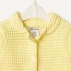 imageAmazon Essentials x Sofia Grainge Toddlers and Baby Girls Cotton Short Sleeve Button Front Sweater with Peter Pan CollarLight Yellow
