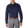 imageAmazon Essentials Mens Slim Fit Long Sleeve Wrinkle Resistant Stretch Dress ShirtNavy