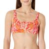 Bright Poppy Red Folk Floral