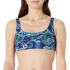 imageAmazon Essentials Womens Squareneck Swim Bikini TopDeep Blue Paisley