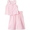 imageAmazon Essentials x Sofia Grainge Toddlers and Baby Girls Cotton Sateen Sleeveless Top and Pants Play SetPink Big Gingham