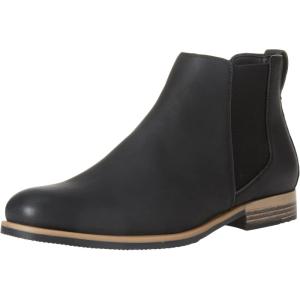 imageAmazon Essentials Mens Slip On Chelsea Ankle BootBlack Faux Leather